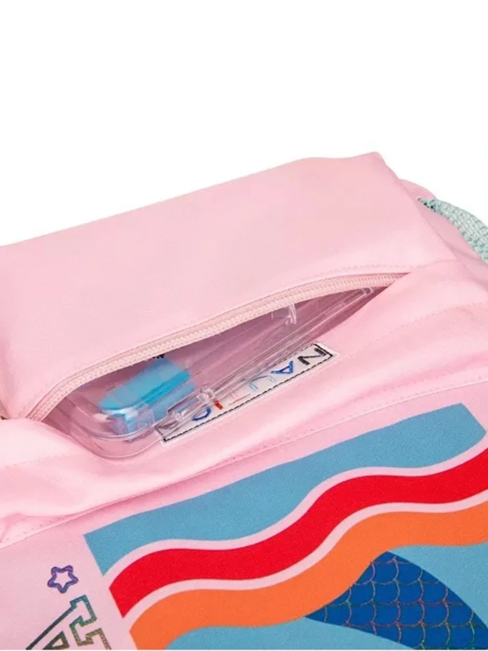 Nautica Kids Pink Mermaid Graphic Backpack with Teal Accents